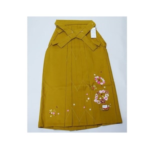 Hakama , Brown Hakama, Womens Kimono Skirt, Floral Hakama, Kimono Pants, Sakura, Japanese Hakama,