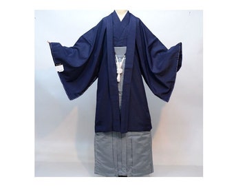 Conjunto de kimono para hombre, conjunto de kimono para hombre, chaqueta de kimono para hombre, haori para hombre, kimono samurai, vestido japonés para hombre, túnica japonesa para hombre, arte samurai