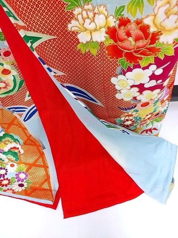 Furisode Kimono, Silk Furisode, Wedding Kimono Dr… - image 7