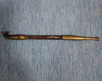 Pipa de fumar japonesa Kiseru Tabako VTG vintage de 120 mm de largo