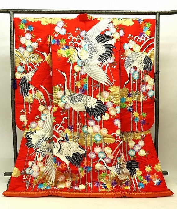 Uchikake Kimono, Wedding Kimono, Japanese Kimono R