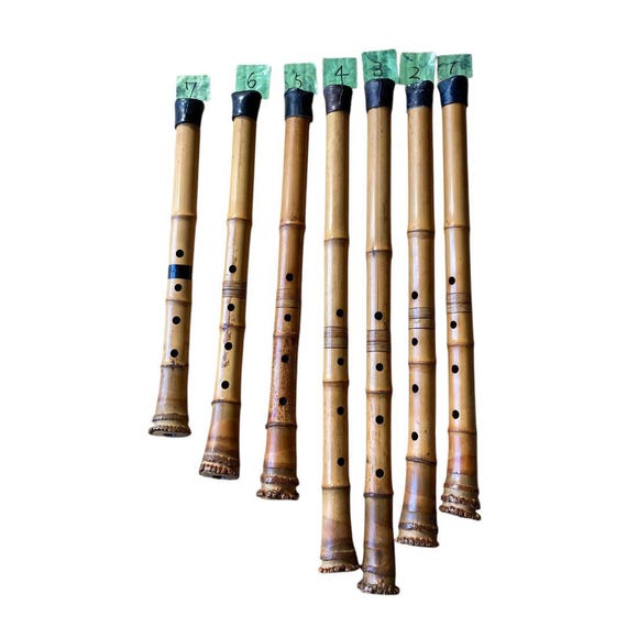日本の楽器 尺八 縦型竹笛 高級尺八 7本入り - Etsy 日本