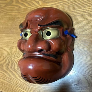 Japanese mask, Antique mask, Noh mask, Kagura mask, Hannya mask, Oni mask, Authentic mask, Handmade mask, Japanese kagura, Noh japan,