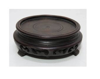 Japanese Vintage Black Wood Display Vase Stand For Ikebana Ikibana Bonsai Buddha statue, Ikebana Stand, Ikebana Wood Stand,