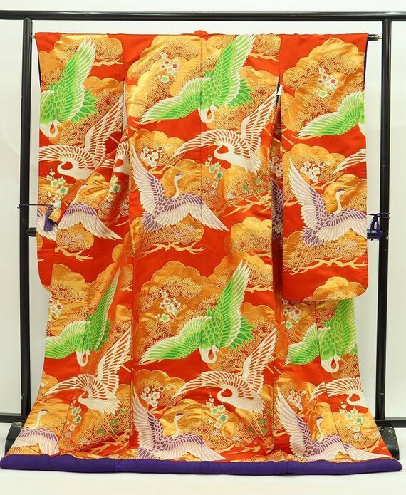 Uchikake Kimono, Wedding Kimono, Japanese Kimono R