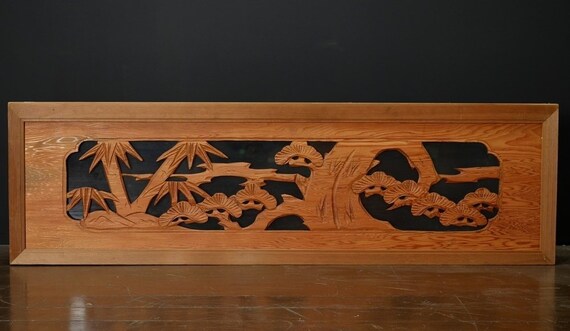 すりガラス付き欄間松 すりガラス付き欄間松