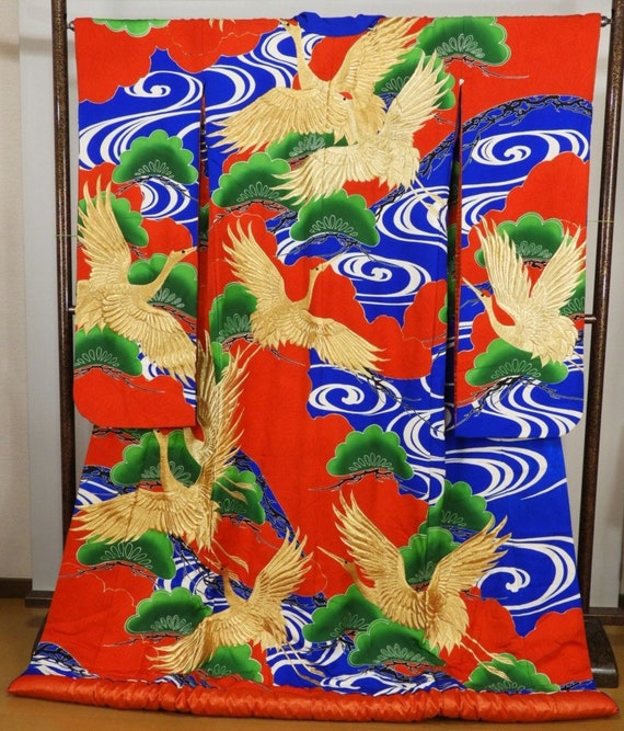 Uchikake Kimono, Wedding Kimono, Japanese Kimono R