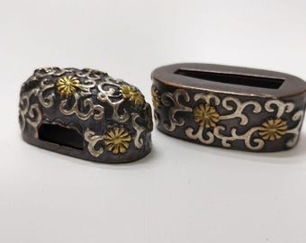 Fuchi, samurai sword, sword guard, Fuchi Sword, koshirae, katana, wakizashi, Japanese katana, Japanese Fuchi, Japanese paperweight,