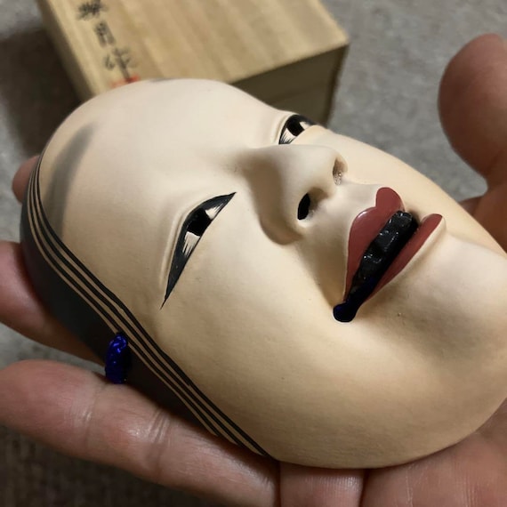 Japanese mask, Vintage mask, Noh mask, Kagura mas… - image 6