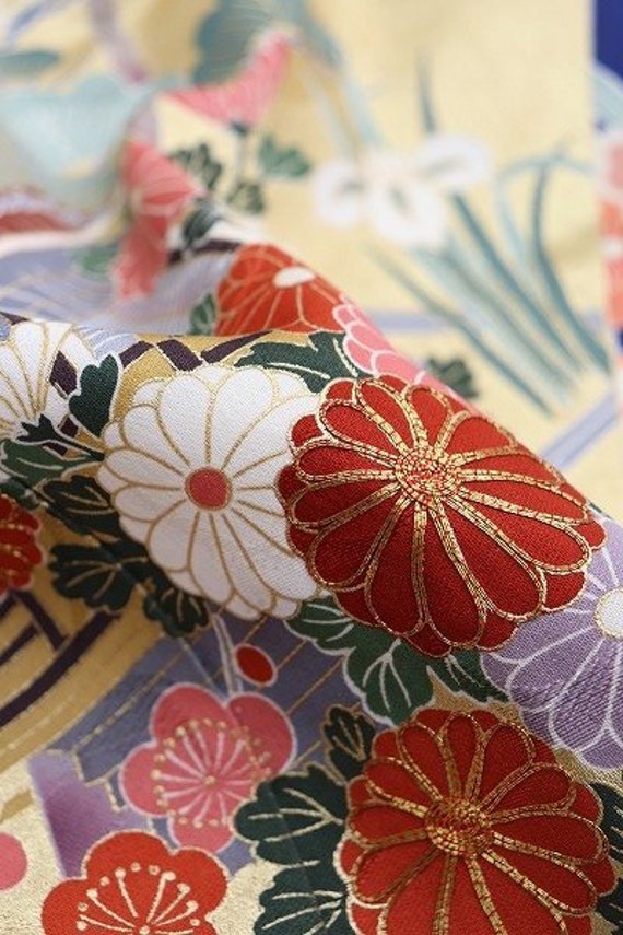 Furisode Kimono, Silk Furisode, Wedding Kimono Fu… - image 4