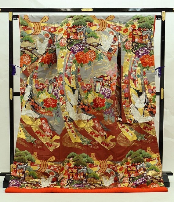Uchikake Kimono, Wedding Kimono, Japanese Kimono R