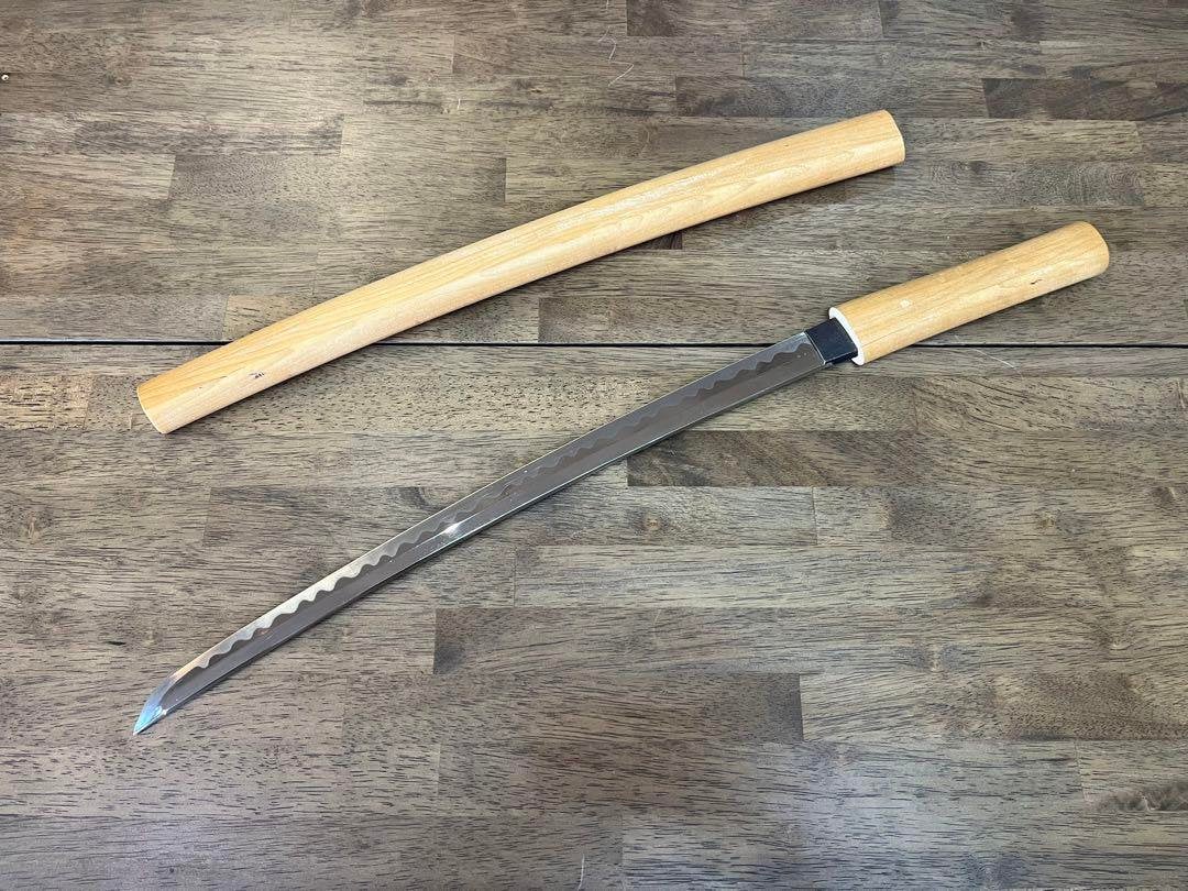 Ancienne boite carquois cuivre époque Edo Japon Kogai lame épée katana