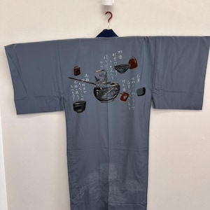 Mens Kimono, Mens Kimono Jyuban, Mens Kimono Jacket, Samurai Kimono, Japanese dress mens, Japanese robe mens, Samurai art, Silk Kimono Mens