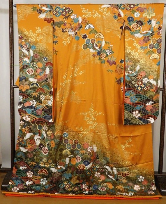 Uchikake Kimono, Wedding Kimono, Japanese Kimono R