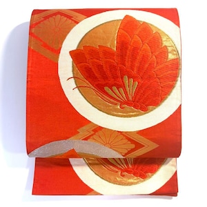 Obi Belt Kimono, Red Obi, Silk Obi Belt, Vintage Obi, Japanese Fabric, Red Obi Silk, Fukuro Obi, Black Obi Sash,