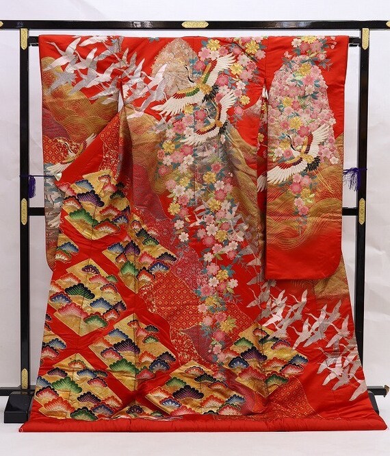 Uchikake Kimono, Wedding Kimono, Japanese Kimono R