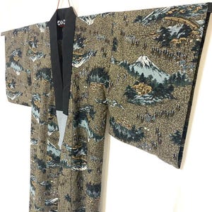 Mens Kimono, Mens Kimono Jyuban, Mens Kimono Jacket, Samurai Kimono, Japanese dress mens, Japanese robe mens, Samurai art, wool Kimono Mens,