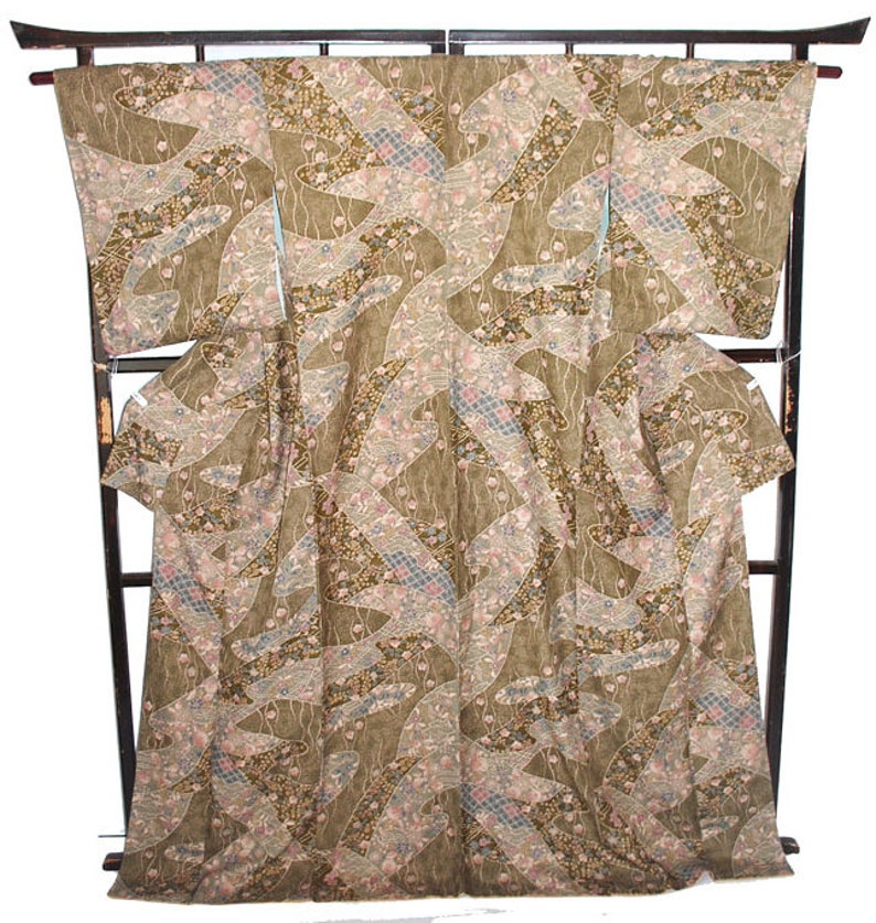 Floral Kimono Robe Japanese Dress Kimono Evening Dress Etsy
