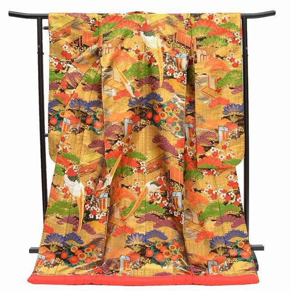 Uchikake Kimono, Wedding Kimono, Japanese Kimono R