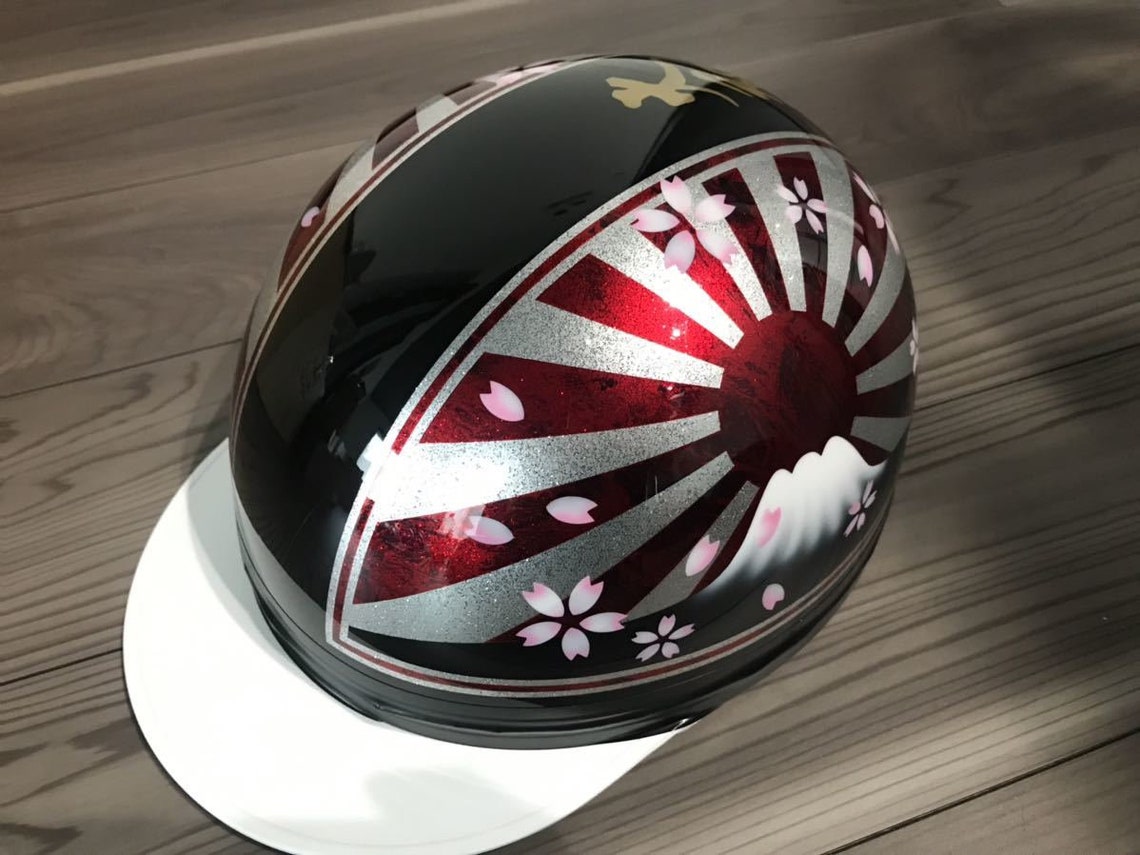 Japanese Delinquent Helmet Japanese Motorcycle Helmet Yankee Etsy