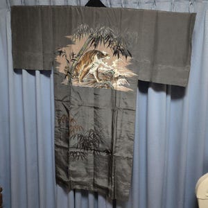 Mens Kimono, Mens Kimono Jyuban, Mens Kimono Jacket, Samurai Kimono, Japanese dress mens, Japanese robe mens, Samurai art, Silk Kimono Mens,