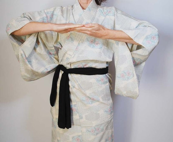 Weissen Kimono Vintage Japanische Kimono Damen Kimono Etsy