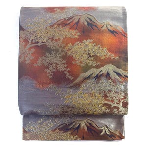 Obi Belt Kimono, Silver Obi, Silk Obi Belt, Vintage Obi, Japanese Fabric, Silver Obi Silk, Fukuro Obi, Silver Obi Sash, Zen
