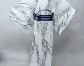 XXXL Mens Yukata Cotton kimono Authentic Japanese Robe, Yukata from Japan, Cotton House Robe,