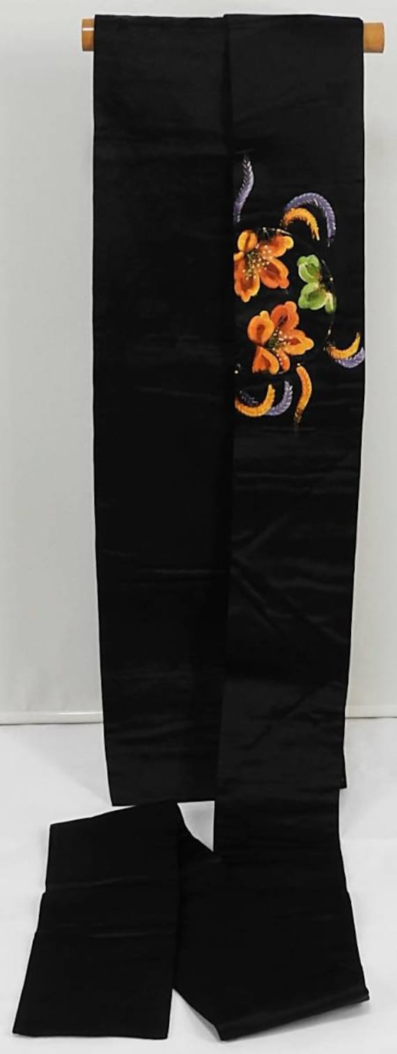 Japanese vintage obi sash belt for kimono silk Ja… - image 8