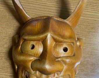 Japanese mask, Antique mask, Noh mask, Kagura mask, Hannya mask, Oni mask, Authentic mask, Handmade mask, Japanese kagura, Noh japan,