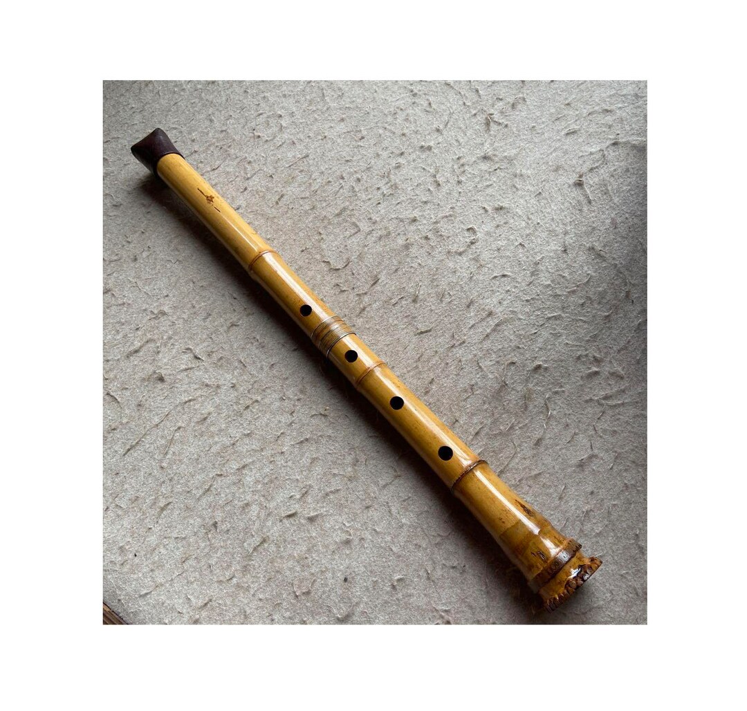 Japanese Instrument Shakuhachi Vertical Bamboo Flute 22.6inch High