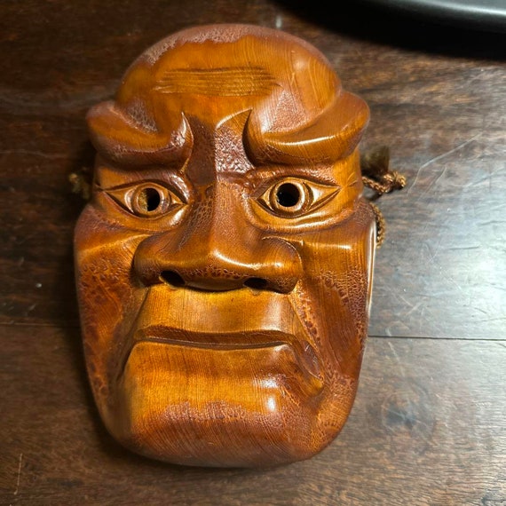 Japanese mask, Antique mask, Noh mask, Kagura mas… - image 1