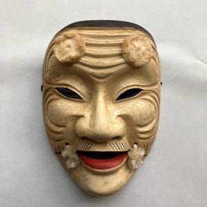 Japanese mask, Antique mask, Noh mask, Kagura mask, Hannya mask, Oni mask, Authentic mask, Handmade mask, Japanese kagura, Noh japan,