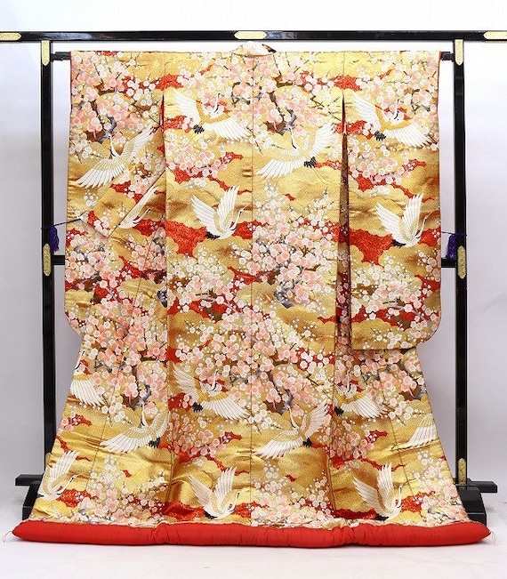 Uchikake Kimono, Wedding Kimono, Japanese Kimono R