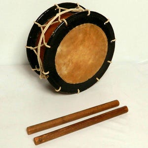 Japanese Instrument small drum high Class Kabuki Dancing Leather Skin