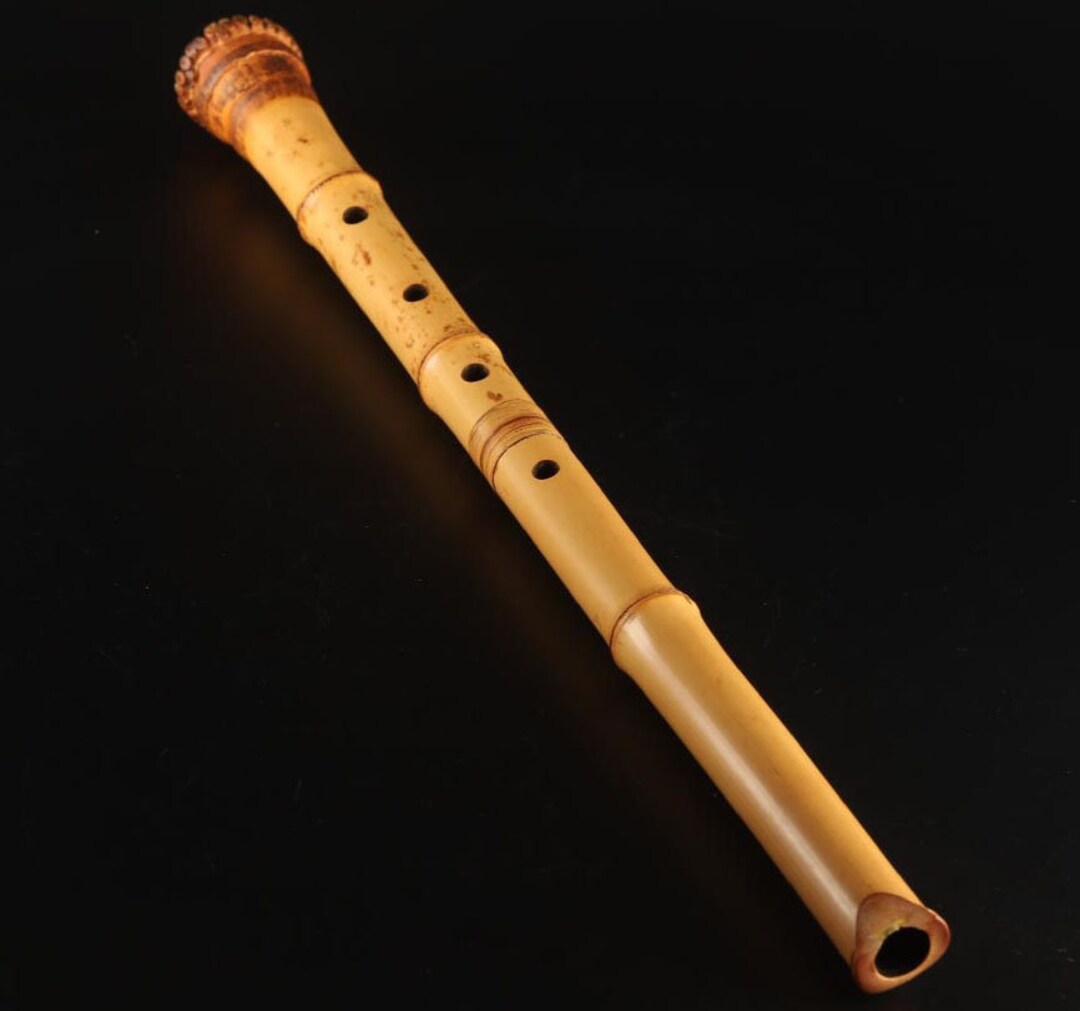 Japanese Instrument Shakuhachi Vertical Bamboo Flute 25inch High Class