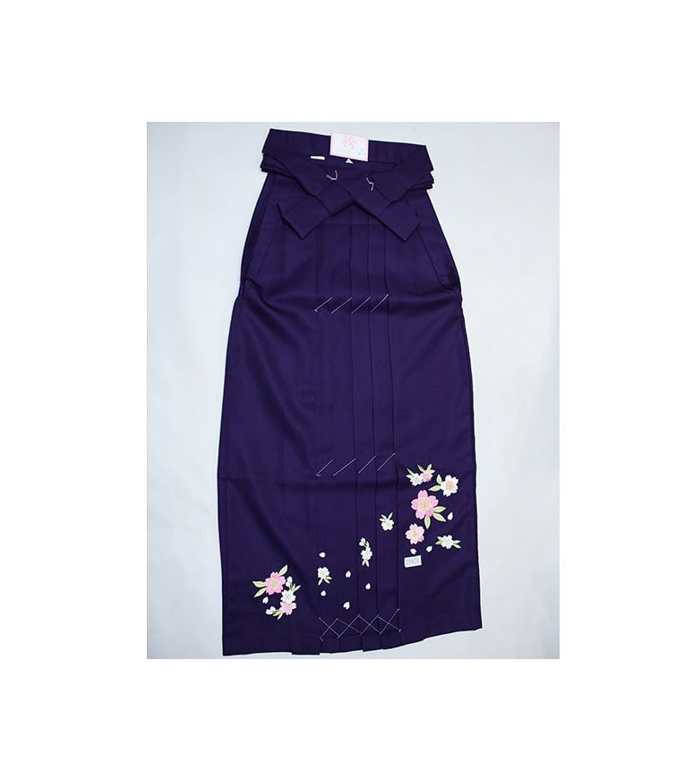 Hakama, Purple Hakama, Womens Kimono Skirt, Floral Hakama, Kimono Pants, Sakura, Japanese Hakama,