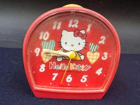 yoshikitty Voice Alarm Clock 【赤】 Hello Kitty Alarm Clock Japanese Anime Vintage Retro - Etsy