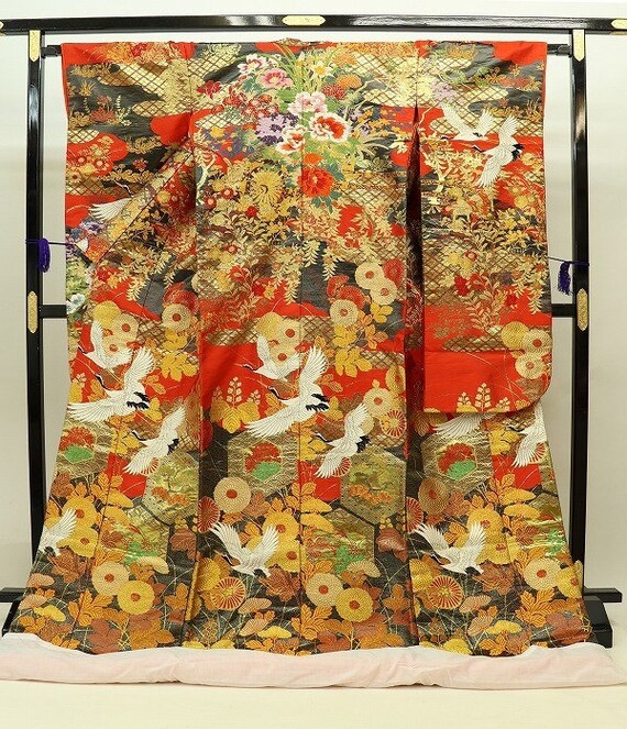 Uchikake Kimono, Wedding Kimono, Japanese Kimono R