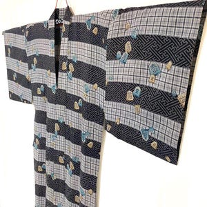 Mens Kimono, Mens Kimono Jyuban, Mens Kimono Jacket, Samurai Kimono, Japanese dress mens, Japanese robe mens, Samurai art, wool Kimono Mens,