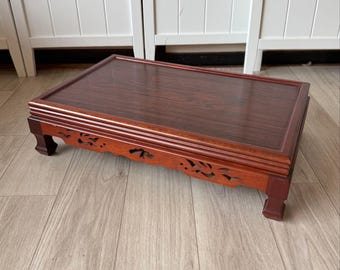 Japanese Vintage Wood Display Vase Stand For Ikebana Ikibana Bonsai Buddha statue