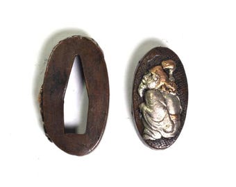 Fuchi, samurai sword, sword guard, Fuchi Sword, koshirae, katana, wakizashi, Japanese katana, Japanese Fuchi, Japanese paperweight,