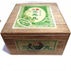 Japanese Medicine Box, Japanese Storage Box, Wood Box, handmade Japan, Antique Japan box, Vintage box, Wood box japan, kusuri bako,