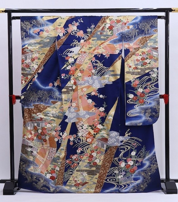 Furisode Kimono, Silk Furisode, Wedding Kimono Fu… - image 2