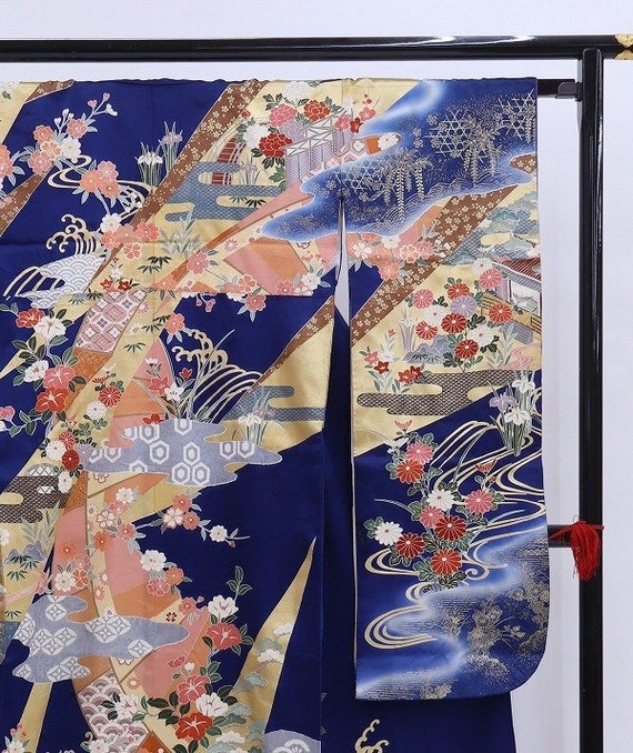 Furisode Kimono, Silk Furisode, Wedding Kimono Fu… - image 8