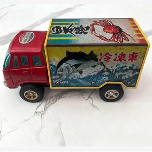 イチコジャパン ブリキおもちゃの車 ヴィンテージ 冷蔵トラック