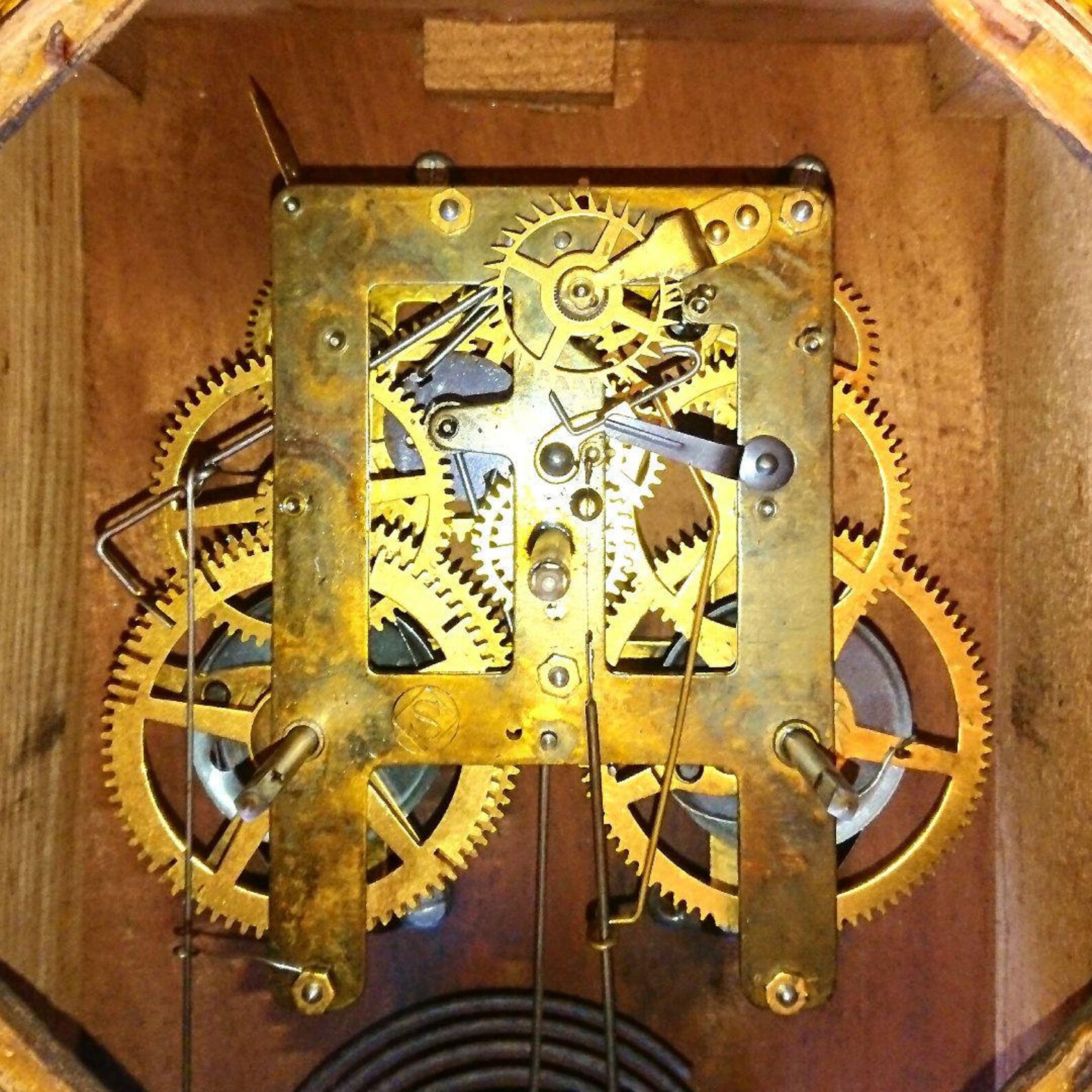 Pendulum clock spring clock Antique Pendulum clock Japanese Etsy