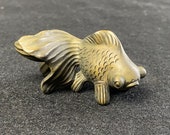 Japanese Netsuke, Antique Netsuke, wooden Netsuke, Netsuke Statue, Netsuke Collectible, Netuke, Fish Netsuke, Japanese Netuske,