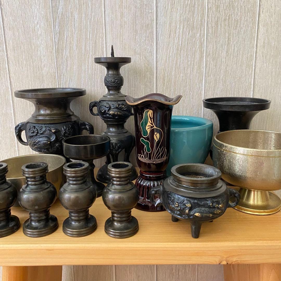 Japanese Vintage Buddhist Altar Ware Ornament, Incense Burner Ect - Etsy
