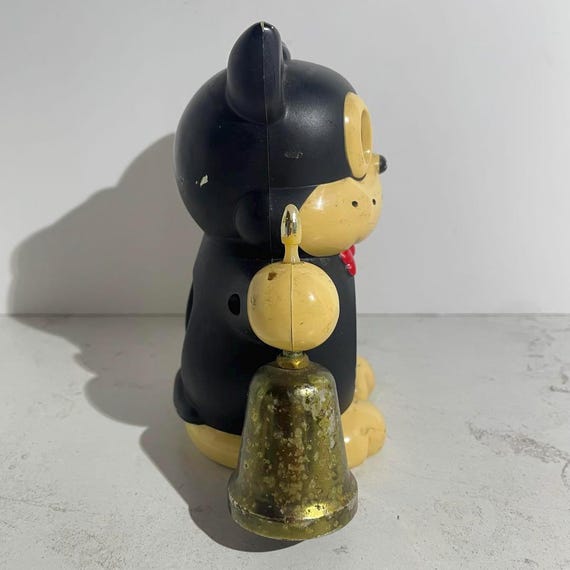 Rhythm Norakuro Alarm Clock Japanese Black Dog Anime Vintage - Etsy